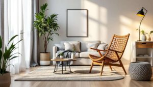 Questa poltrona IKEA porta il fascino del legno naturale direttamente nel soggiorno