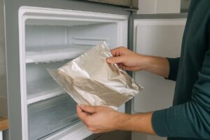 Basta un foglio di alluminio per sbrinare il freezer in pochi minuti: l’astuzia che fa davvero risparmiare energia