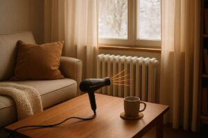 Termosifoni: il trucco del phon che pochi conoscono (e che fa risparmiare)