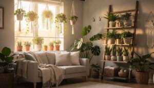 5 idee per appendere le piante in casa senza forare le pareti
