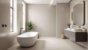 Addio piastrelle e fughe sporche: questo materiale di tendenza veste i bagni più belli
